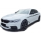 BMW G30 G31 (16-21) M PERFORMANCE priekšējā bampera uzlika, melna/matēta