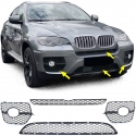 BMW X6 E71 (06-14) priekšējā bampera restes melnas