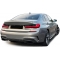 BMW G20/G21 (19-22) 320i, 330i, 320e, 330e, 320d, 330d M-tech / M-performance aizmugurējā bampera difuzors melns/glancēts + izpūtēja uzgaļi melni 340 Look