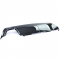 BMW E60 E61 M pack aizmugurējā bampera diffuzors, viena izpūtēja izeja melns/glancēts