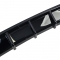 BMW F12 / F13 / F06 aizmugurējā bampera difuzors melns glancēts 640d 640i