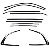 BMW X3 G01 Shadow line logu līstes, melnas/glancētas