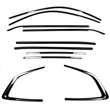 BMW X3 G01 Shadow line logu līstes, melnas/glancētas
