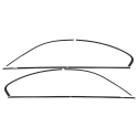BMW G30 Shadow line logu līstes, melnas