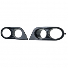 BMW E46 M bampera miglas lukturu rāmīši, melni/glancēti