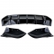 BMW X4 F26 (14-18) aizmugurējā M-pack bampera difuzors + spliteri melns/glancēts