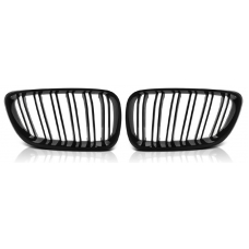 BMW F22/F23 (13-21) priekšējās restes melnas/glancētas dubultās