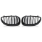 BMW E60/E61 (03-10) priekšējās restes, melnas dubultās