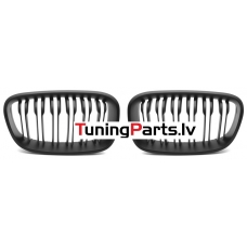 BMW F20/F21 (11-14) priekšējās restes melnas/matētas dubultās