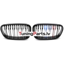 BMW F20/F21 (11-14) priekšējās restes melnas/glancētas dubultās 3 krāsu