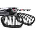 BMW F20/F21 (15-18) priekšējās restes, melnas/glancētas dubultās
