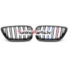 BMW F22/F23 (13-21) priekšējās restes melnas/glancētas dubultās 3 krāsu