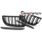 BMW E90/E91 (05-08) priekšējās restes + uzlikas melnas/matētas dubultās BMW E90/E91 (05-08) priekšējās restes + uzlikas melnas/matētas dubultās