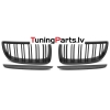 BMW E90/E91 (05-08) priekšējās restes + uzlikas melnas/matētas dubultās