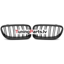 BMW E90/E91 (09-11) priekšējās restes melnas/matētas dubultās