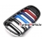 BMW E90/E91 (09-11) priekšējās restes melnas/glancētas dubultās 3 krāsu