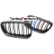 BMW E92/E93 (06-10) priekšējās restes melnas/glancētas dubultās 3 krāsu
