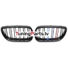 BMW E92/E93 (06-10) priekšējās restes melnas/glancētas dubultās 3 krāsu