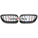 BMW E92/E93 (06-10) priekšējās restes melnas/glancētas dubultās 3 krāsu