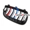 BMW E92/E93 (06-10) priekšējās restes melnas/glancētas dubultās 3 krāsu