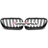 BMW E92/E93 (10-13) priekšējās restes melnas/glancētas dubultās