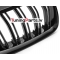 BMW E92/E93 (10-13) priekšējās restes melnas/glancētas dubultās