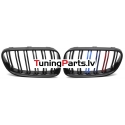 BMW E92/E93 (10-13) priekšējās restes melnas/glancētas dubultās 3 krāsu