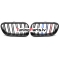 BMW E92/E93 (10-13) priekšējās restes melnas/glancētas dubultās 3 krāsu