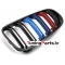 BMW E92/E93 (10-13) priekšējās restes melnas/glancētas dubultās 3 krāsu
