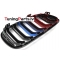 BMW E92/E93 (10-13) priekšējās restes melnas/glancētas dubultās 3 krāsu