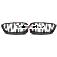 BMW F30/F31 (11-18) priekšējās restes melnas/matētas dubultās