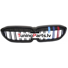 BMW G20/G21 (19-22) priekšējās restes, melnas/glancētas dubultās 3 krāsu BMW G20/G21 (19-22) priekšējās restes, melnas/glancētas dubultās 3 krāsu