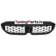BMW G20/G21 (19-22) priekšējās restes Diamond Style melnas/glancētas
