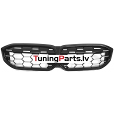 BMW G20/G21 (22-...) LCI priekšējās restes melnas/glancētas/sudraba Diamond