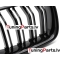 BMW F10/F11 (10-16) priekšējās restes melnas/glancētas dubultās
