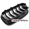BMW F10/F11 (10-16) priekšējās restes melnas/glancētas dubultās