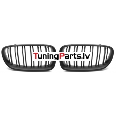 BMW F10/F11 (10-16) priekšējās restes melnas/matētas dubultās