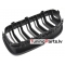 BMW F10/F11 (10-16) priekšējās restes melnas/matētas dubultās