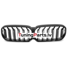 BMW G30/G31 (20-23) priekšējās restes, melnas/glancētas dubultās BMW G30/G31 (20-23) priekšējās restes, melnas/glancētas dubultās