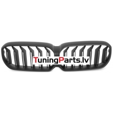 BMW G30/G31 (20-23) priekšējās restes, melnas/matētas dubultās