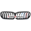 BMW G30/G31 (20-23) priekšējās restes, melnas/glancētas dubultās 3 krāsu