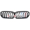 BMW G30/G31 (20-23) priekšējās restes, melnas/glancētas dubultās 3 krāsu BMW G30/G31 (20-23) priekšējās restes, melnas/glancētas dubultās 3 krāsu