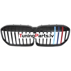 BMW G11/G12 (19-22) LCI priekšējās restes melnas/glancētas 3 krāsu