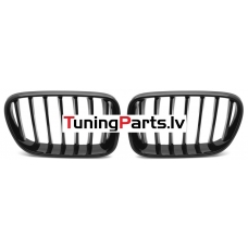 BMW X3 F25 (10-14) priekšējās restes, melnas/glancētas