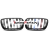 BMW X5 E70 (07-13), X6 E71 (08-14) priekšējās restes melnas/glancētas dubultās 3 krāsu