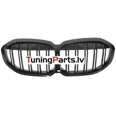 BMW F40 (19-24) priekšējās restes melnas/glancētas dubultās