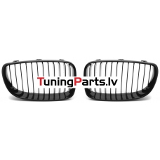 BMW E87/E81/E82/E88 (07-13) priekšējās restes melnas/glancētas