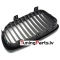 BMW E87/E81/E82/E88 (07-13) priekšējās restes melnas/matētas  