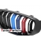 BMW GT F34 (13-17) priekšējās restes melnas/glancētas dubultās 3 krāsu