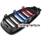 BMW GT F34 (13-17) priekšējās restes melnas/glancētas dubultās 3 krāsu
